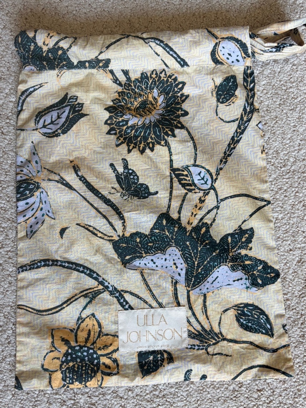 Ulla Johnson handbag and shoe travel dust bag